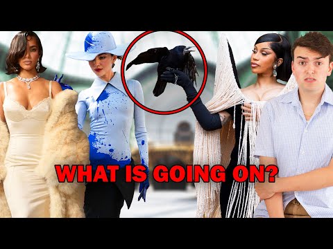 CELEBRITY HAUTE COUTURE WEEK FASHION ROAST (why does cardi b have a crow?)
