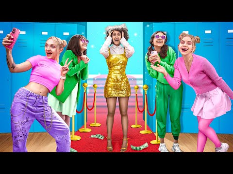 Armes Mädchen Wird Mega-Reich-Armer vs Reicher Schüler / Wie Man in der Schule Geld Verdient