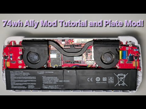 ROG Ally 74wh Mod - Full Tutorial and Safer Method!