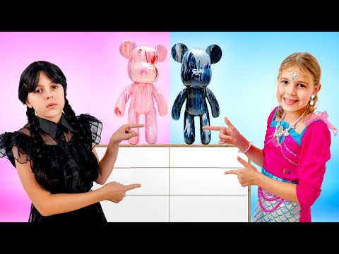 Mořská panna vs. středa ve stylu bitvy! 🧞‍♀️🧚🏻‍♀️ Výzva proměny hraček