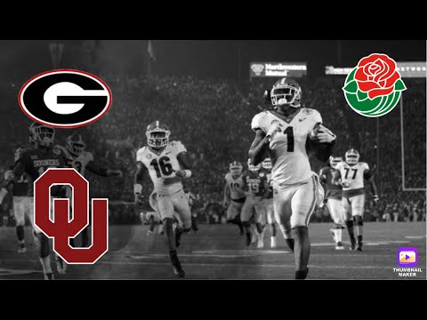 #3 Georgia vs #2 Oklahoma (Scott Howard Radio Call) | 2018 Rose Bowl Highlights | 1/1/18