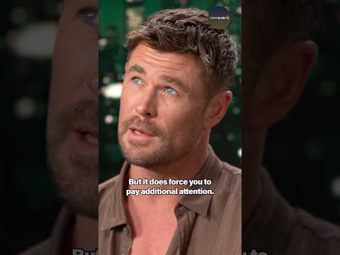 Chris Hemsworth Explains How Acting Is Therapeutic