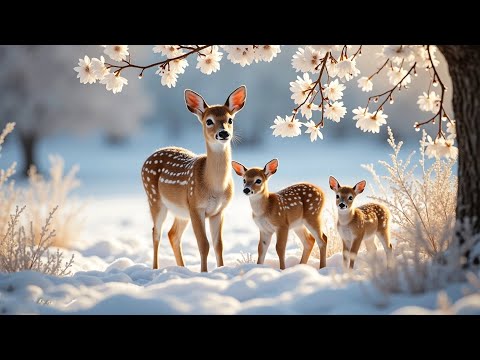 Winter Peace & Wildlife ❄️ Calm Relaxing Music for Quiet Snowy Moments