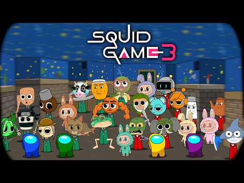 Among Us in Squid Game 3 HIDE & SEEK x Sprunki x Labubu x Italian Brainro || ANIMATION