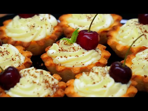 DELICATE BASKETS with Unusual cream😍 Simple recipe | Cooking with Tanya