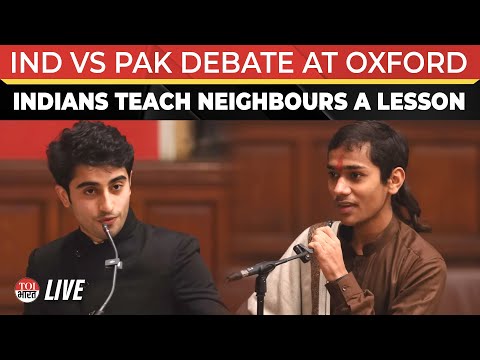 India vs Pakistan FULL DEBATE At Oxford Union | Watch Indian Students School Pakistan On Terror