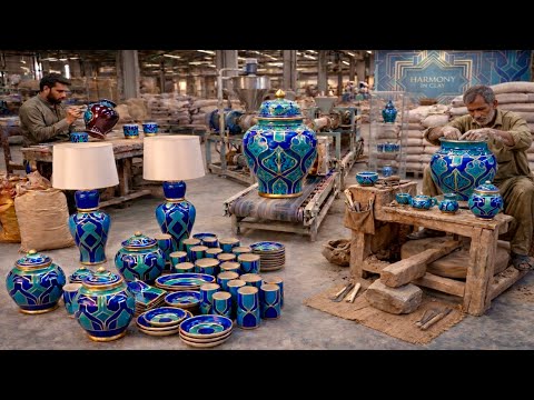 Amazing Process Of Manufacturing Ceramic Decorative Tea Kettle In Factory | Full Production Process