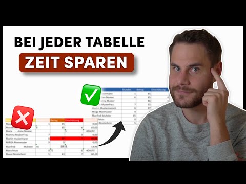 9 Excel Tricks, um Tabellen SOFORT zu säubern 🧹