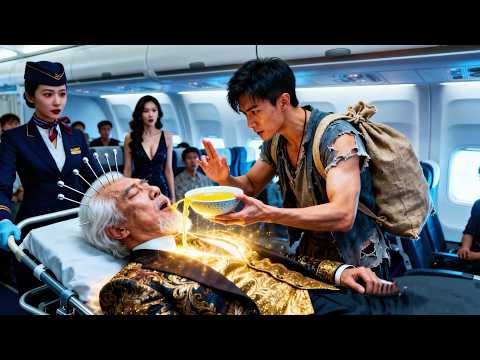 頂級富豪機艙內突發惡疾無人可醫，卻被第壹次坐飛機的鄉農村小夥一碗童子尿救回，富豪醒來追著送家産送絕美孫女只爲求神醫庇護！#短劇 #drama #战神 #搞笑 #爽文