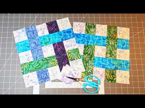 Making My Favorite Patchwork Block with Leftover Jelly Roll Scraps!