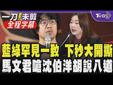 【全程字幕】上秒氣氛融洽下一秒變大亂鬥！黨團協商蔡其昌.徐巧芯難得有共識 討論無人機氣氛漸火爆 馬文君遭沈伯洋插嘴 回擊：胡說！韓國瑜制止：沈委員先別打岔｜TVBS新聞