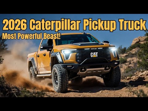 2026 Caterpillar Pickup Truck Revealed | Rugged Power, Luxury Interior, Off-Road Beast