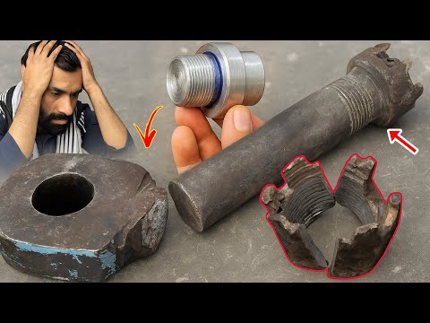 A Preeminent Mechanic Repaired A Dilapidated Broken LONG HOOK Of Tractor Trolley Without Negligence