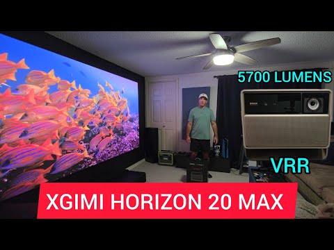 XGIMI HORIZON 20 MAX REVIEW 5700 LUMEN BEAST w/VERTICAL & HORIZONTAL LENS SHIFT + VRR #horizon20max