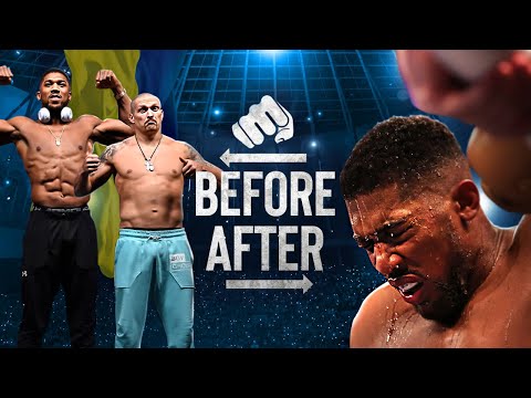 BEFORE and AFTER Fighting Oleksandr Usyk