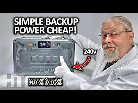Bluetti "APEX 300" 120v/240v MODULAR Home Backup Power Station | Cheap & Simple!