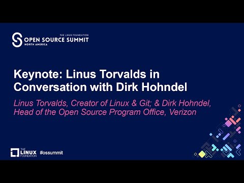 Keynote: Linus Torvalds, Creator of Linux & Git, in Conversation with Dirk Hohndel