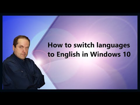 How to switch languages to English in Windows 10