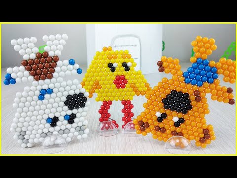 Новые Красивые Ми-ми-мишки из шариков! Сборник серий про Аквамозаику Мультики с игрушками для детей