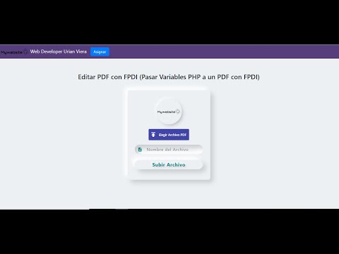 Editar PDF con FPDI (Pasar Variables PHP a un PDF con FPDI)