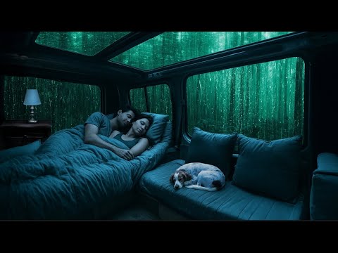 Cozy Car Rainstorm ⛈️ Relaxing Thunder & Rain Sounds for Deep Sleep and Stress Relief