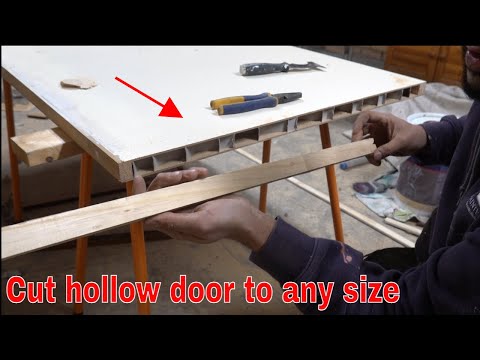 How to cut down an internal hollow door