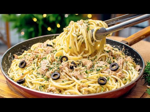 Incredibly delicious spaghetti in 15 minutes! An easy and delicious pasta recipe for dinner!