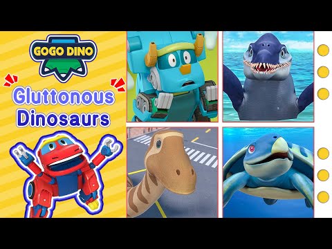 🦖 GO GO DINO | Gluttonous Dinosaurs 🤤 | Special Dinosaurs Collection | Adventure Cartoon | SuperHero