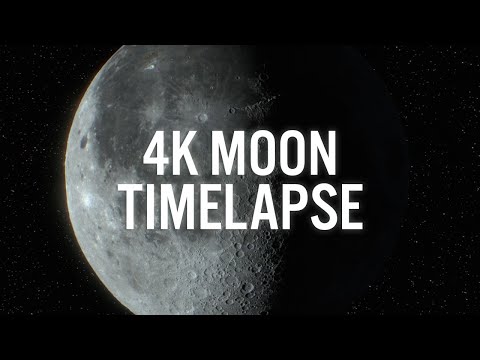 4K Moon – Seamless 30 Min Loop Screensaver & Relaxing Background