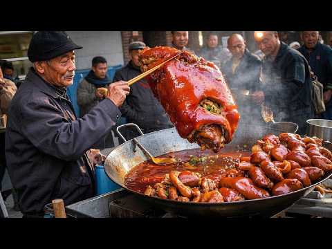 甘肃陇南，成县乡镇菜场腊汁肉米饭，老板称做4代，15一碗满满肉 Pork and Rice with Preserved Sauce
