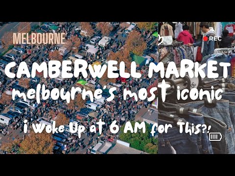 Melbourne's MOST ICONIC Sunday market - I Woke Up at 6 AM for This! Camberwell Market TREASURE HUNT!