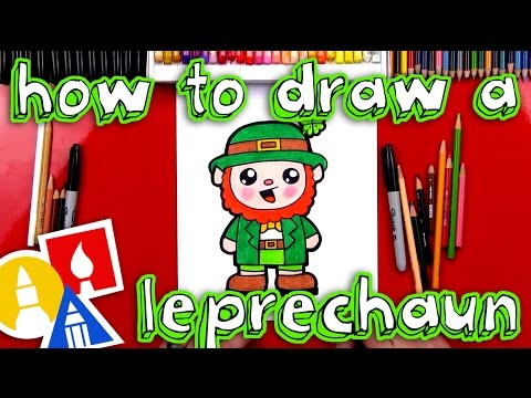 How To Draw A Cartoon Leprechaun
