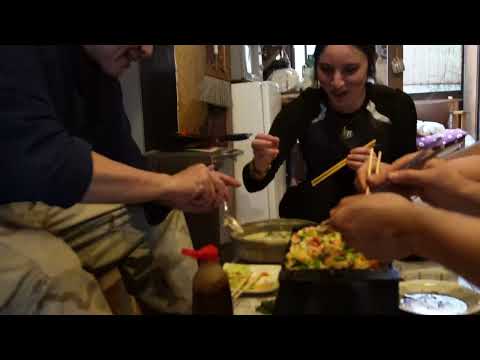 Eating the food finally !!! 