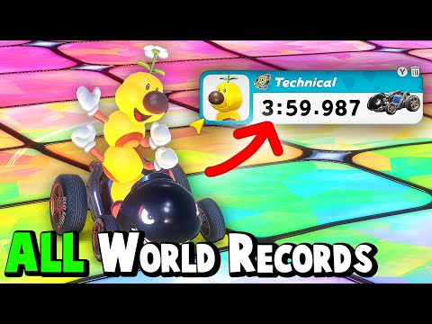 Reacting to EVERY World Record in Mario Kart World!  [AFTER 1 MONTH]