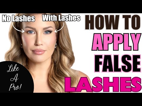 FALSE LASH MASTERCLASS FOR BEGINNERS | Apply Lashes Like A Pro Every Time!