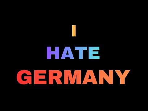 What being ANTI-GERMAN means