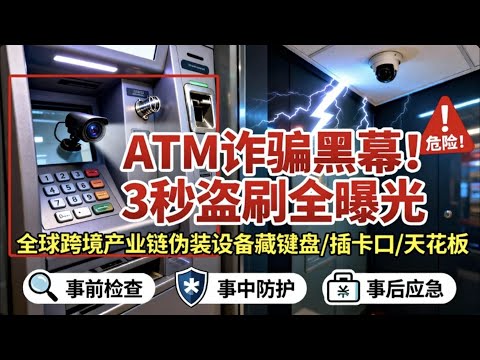 ATM 取款 3 秒就洩密！卡不離身也沒用，跨境詐騙集團早已盯上你