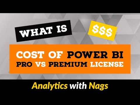 Power BI Licensing Cost |  Power BI Pricing | What is the cost of Power BI | Pro vs Premium License