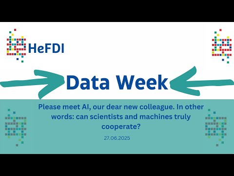 HeFDI Data Week: Please meet AI, our dear new colleague - 27.06.2025