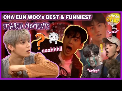 Cha Eun Woo's best & funniest SCARED moments of all time! 😂 *prepare your ears*