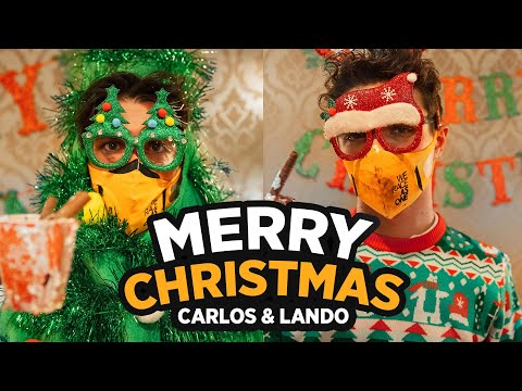 Huski Chocolate's Christmas challenge with Carlos Sainz and Lando Norris