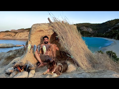 3 DAYS solo survival on Island (NO FOOD, NO WATER, NO SHELTER) Catch and Cook, OCTOPUS - Bushcraft