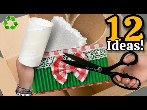 12 GENIUS Christmas DIYs from Cardboard & Waste Material 😱🎄