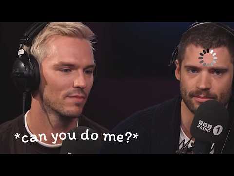 David Corenswet and Nicholas Hoult having sexual tension for 10 minutes