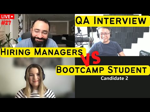 Mock QA Interview with Hiring Managers and Bootcamp Graduate