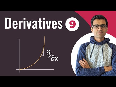 Derivatives | Deep Learning Tutorial 9 (Tensorflow Tutorial, Keras & Python)