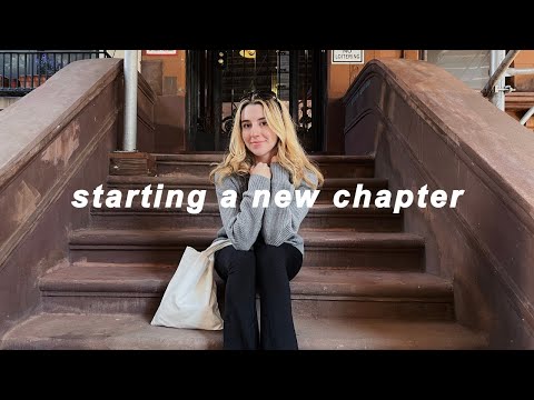 i am starting a new chapter of my life in new york city.