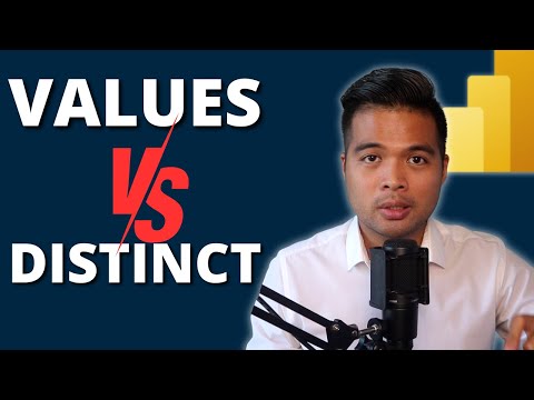 How to use VALUES DAX function and how its DIFFERENT from the DISTINCT DAX Function // Power BI