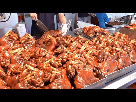 Popular 4！Kaohsiung Food Collection, Taiwanese Food - Popular Braised Pork / 精選4家！高雄小吃美食特集,人氣豬腳,鍋貼饅頭