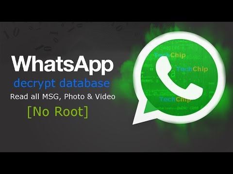 [Hindi] #Whatsapp Decrypt Database Read All MSG, Photos and Video,